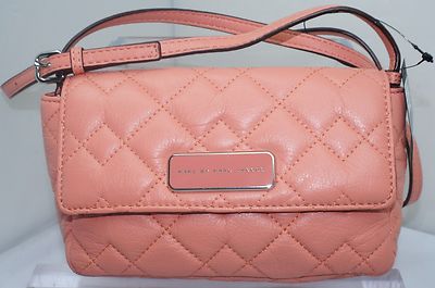 New Marc by Marc Jacobs Women's Crossbody Quilted Julie Bag Peach