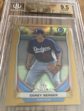 2014 Bowman Chrome Gold Scouts Top 5 Mini Gold Refractor BGS 9.5 25/25 Pop 3!!