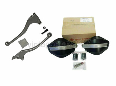 Royal Enfield Himalayan Handguard Kit und Kupplungs- und Bremshebel Silber