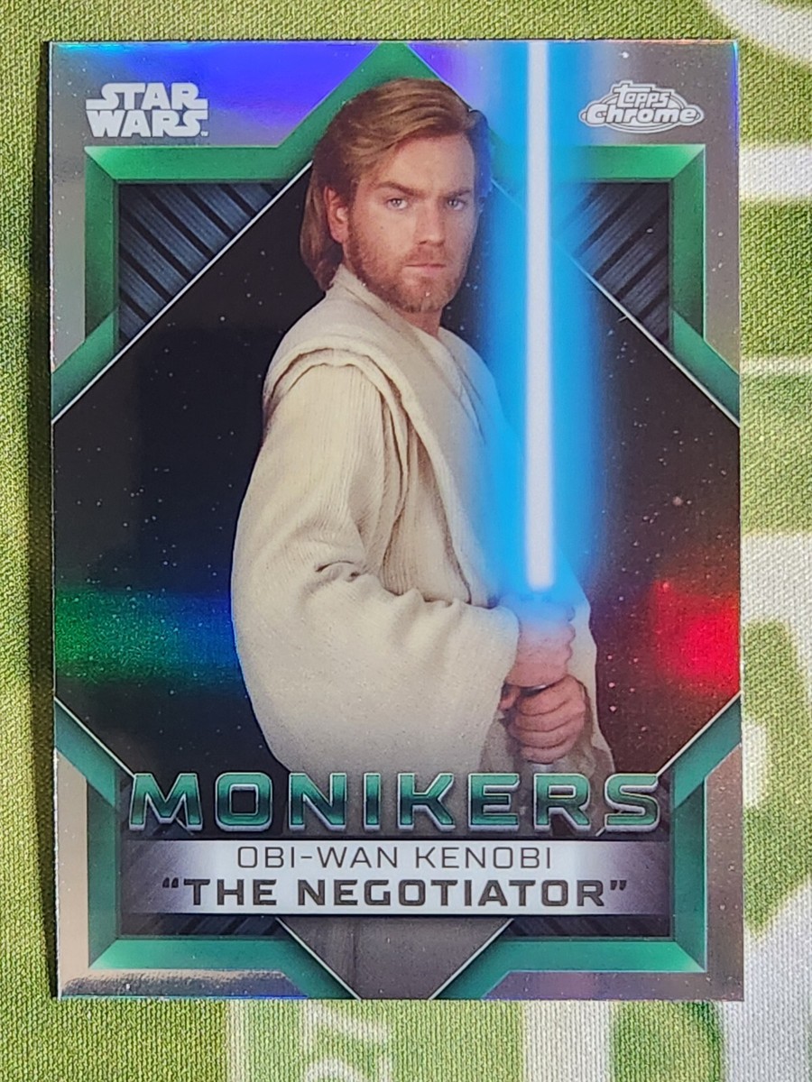 2023 Topps Chrome Star Wars MONIKERS #M-9 Obi-Wan Kenobi