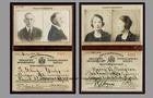 2 Photos Set of Prohibition Agent Credentials PHOTOS Liquor Whiskey Agent IDs