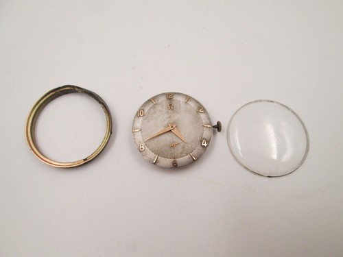 Máquina y esfera Omega Bumper. Automática. Calibre 344. Dial gris. Suiza. 1950 - Imagen 2 de 10