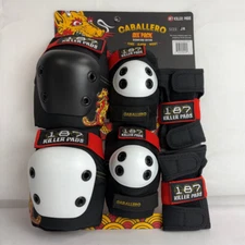 187 Six Pack Caballero Padding JR (Knee, Elbow and Wrist) NEW FREE SHIPPING AUS