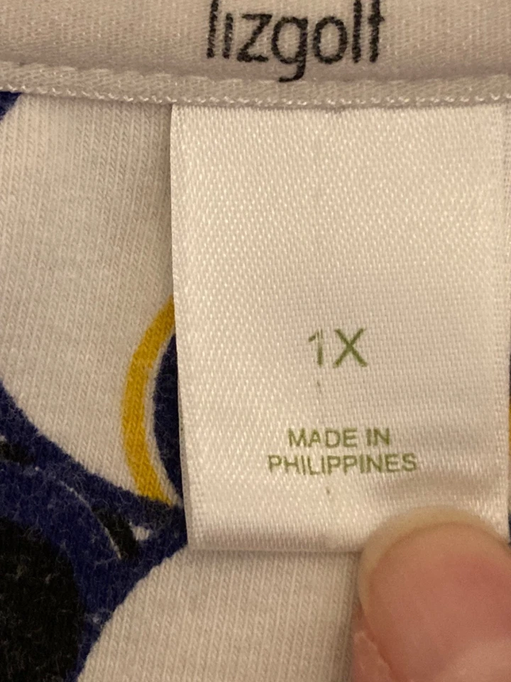Liz Golf de colección. Top de punto Liz Caliborne sin mangas cuarto cremallera 1X elástico preppy Foto 4 de 4