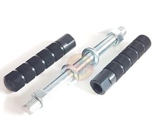 Pedane nere pedalini asse poggiapiedi Piaggio Ciao SI Bravo Boss Boxer Grillo 50