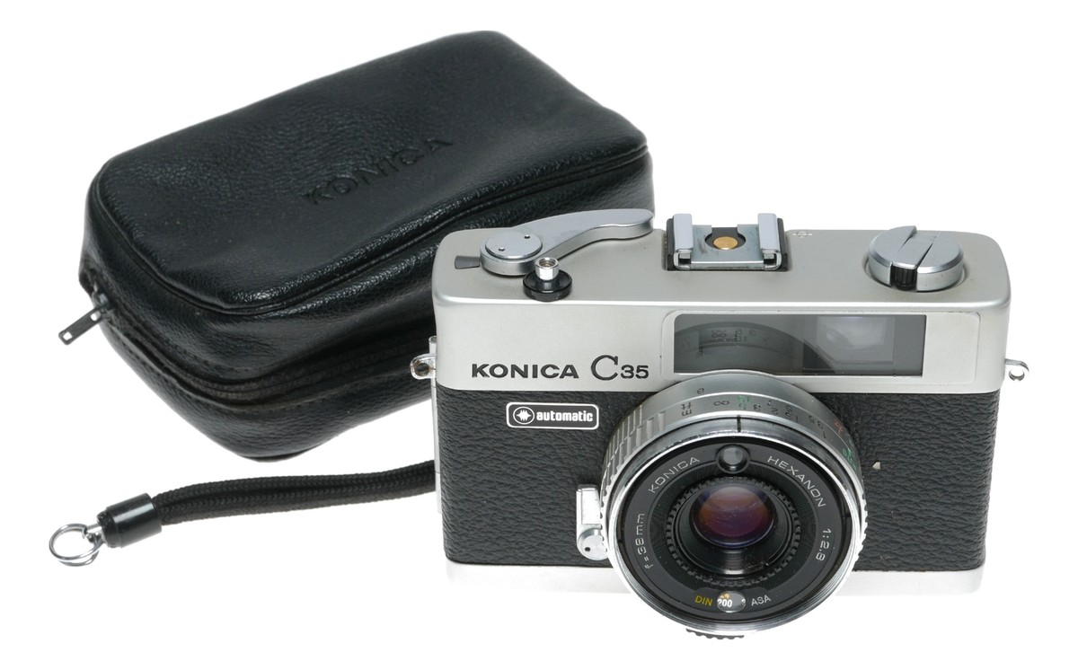 Konica C35 Film Point Shoot RF Camera Hexanon 1:2.8 f=38mm
