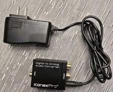 Optical Coaxial Toslink Digital to Analog Audio Converter Adapter RCA Kanexpro