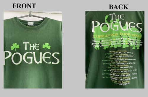 T-shirt The Pogues Unisexe - Noir - Coupe Regular - Homme - S à 5XL