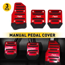 Gas Brake Manual Foot Clutch Pedal Accelerator Pad Cover Kit Accessories Nonslip