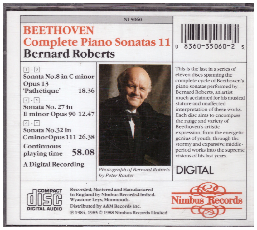 Beethoven The complete Piano sonatas bernard roberts [CD] | eBay