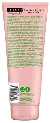 Freeman Rejuvenating Cucumber + Pink Salt Clay Mask - 175 ml New** - Image 3 of 3