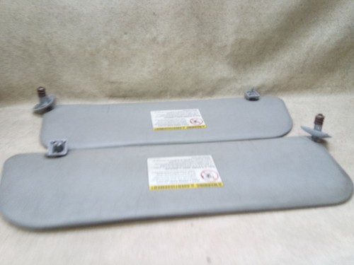 Pair L R Sun Visor Gray Vinyl Fits 03-08 FORD E150 E250 E350 VAN v51-199578