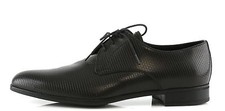 Prada Milano Men's Black Brown Leather Oxford Dress Shoes Z3095 Size 8 US