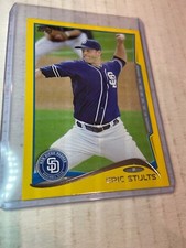 2014 Topps YELLOW Eric Stults #234 San Diego Padres Baseball Card (m)
