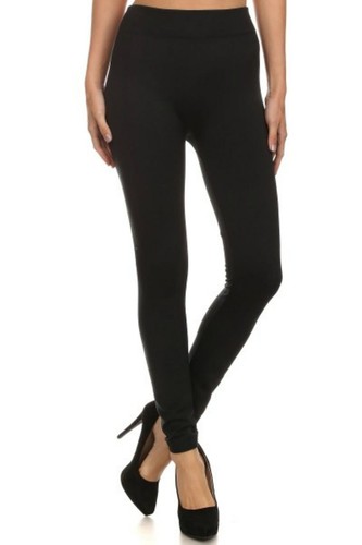 Black Plush Ultra Warm Leggings Size 