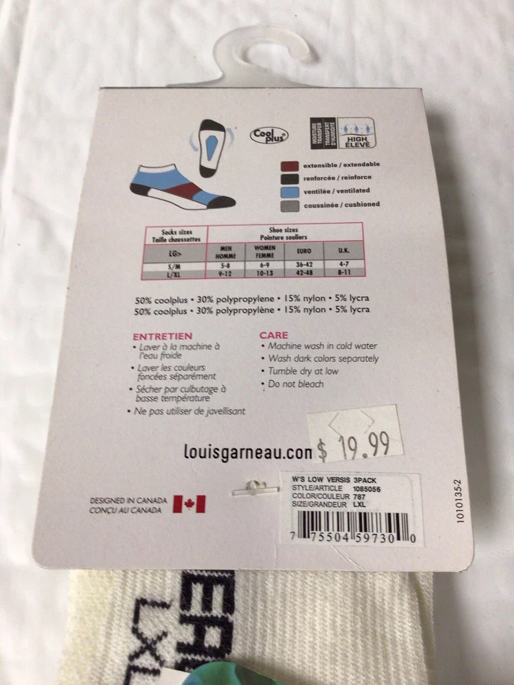 Calcetines Louis Garneau W's versión baja grandes/X-grandes (3 pares) Foto 3 de 3