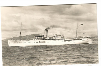 CARTHAGE (1931) -(C)- P&O Line (After Refit- Originally two funnels)