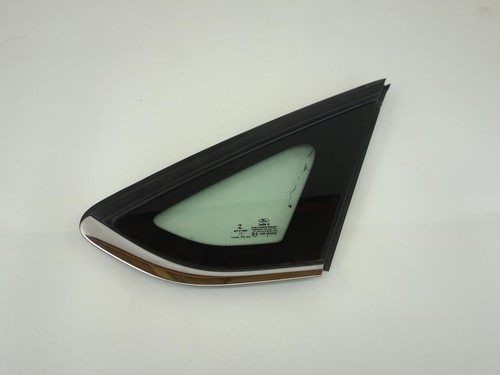 13 FORD FUSION 1.6L FWD Right Passenger Quarter Window Glass Chrome DS73F29700A