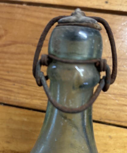 FRÜHE GRÜN GETÖNTE STOPFENFLASCHE HERGESTELLT VON JOHN MATTHEWS PAT 11. JUNI 1872 - BILDER! - Bild 8 von 9
