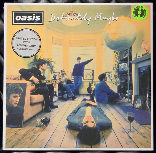 Oasis - Definitely Maybe 25th Anniversary Silver Colored 2xLP Limited - SEALED