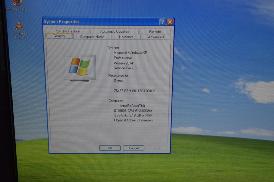 Dell Optiplex USF Quad Core i7-2600S 4GB 500GB HD Windows XP Pro 22" LCD Monitor - Image 3 of 4
