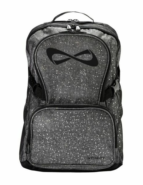 black glitter nfinity backpack