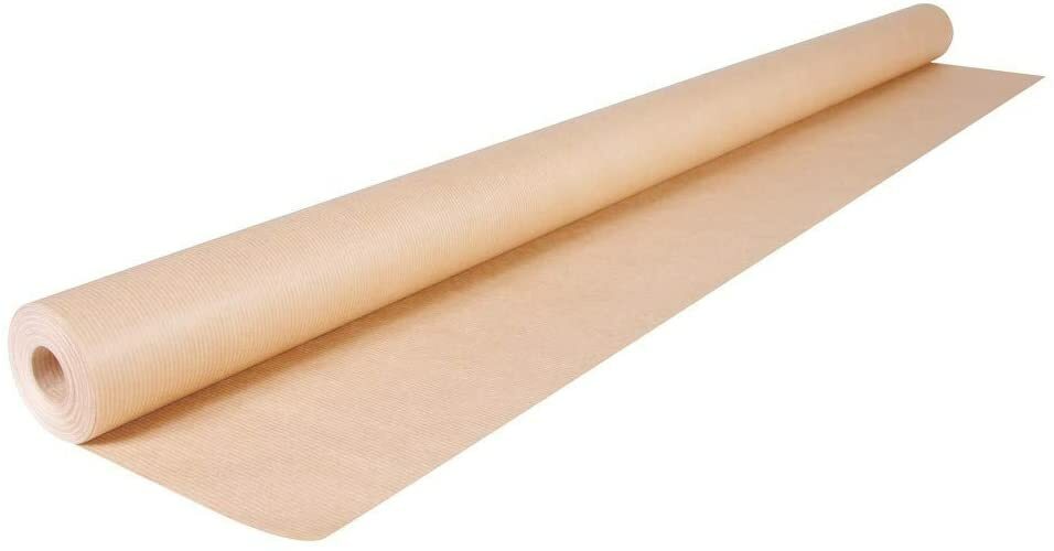 1 Rollo Kraft Verjurado Marrón, 1x25 mts. papel para embalar, liar etc. Nuevo.