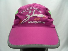 RIVER CITY TRIATHLON - LIGHTWEIGHT POLYESTER ADJUSTABLE BALL CAP HAT 