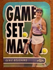 Genie Bouchard 2024 Topps Chrome Tennis Game Set Match SSP Die Cut 1/1,440 Packs