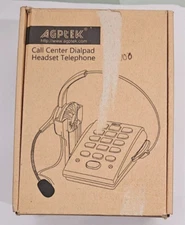 agptek HT700 CALL CENTER DIALPAD HEADSET TELEPHONE corded complete