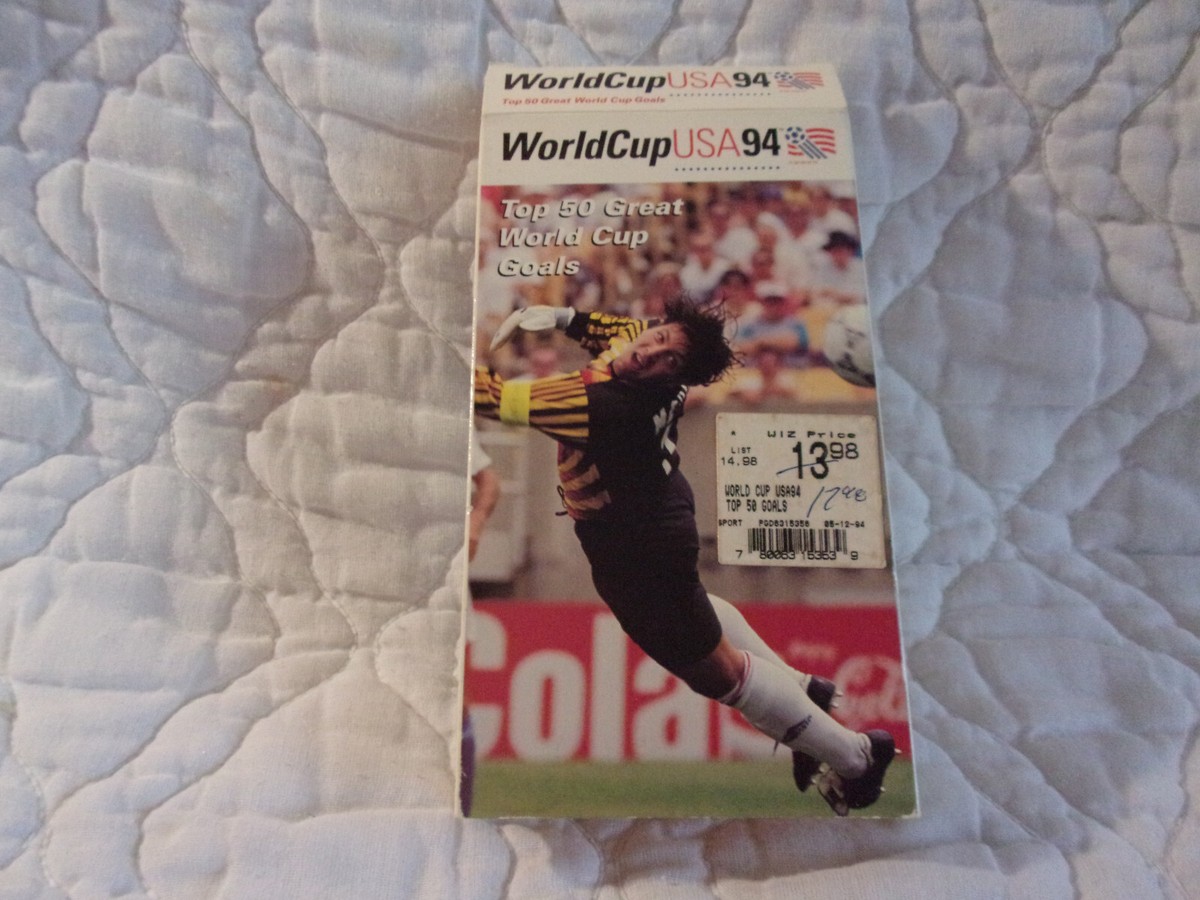 WORLD CUP USA 94 VHS TOP 50 GREAT GOALS SOCCER PELE BRAZIL ZICO 