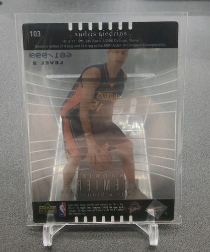 2004-05 Upper Deck Trilogy #103 Andris Biedrins Warriors Level 2 RC Glass /999 - Picture 2 of 2