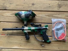 Tippmann 98 Custom Paintball Marker with Hopper - Woodland Camo Paint job
