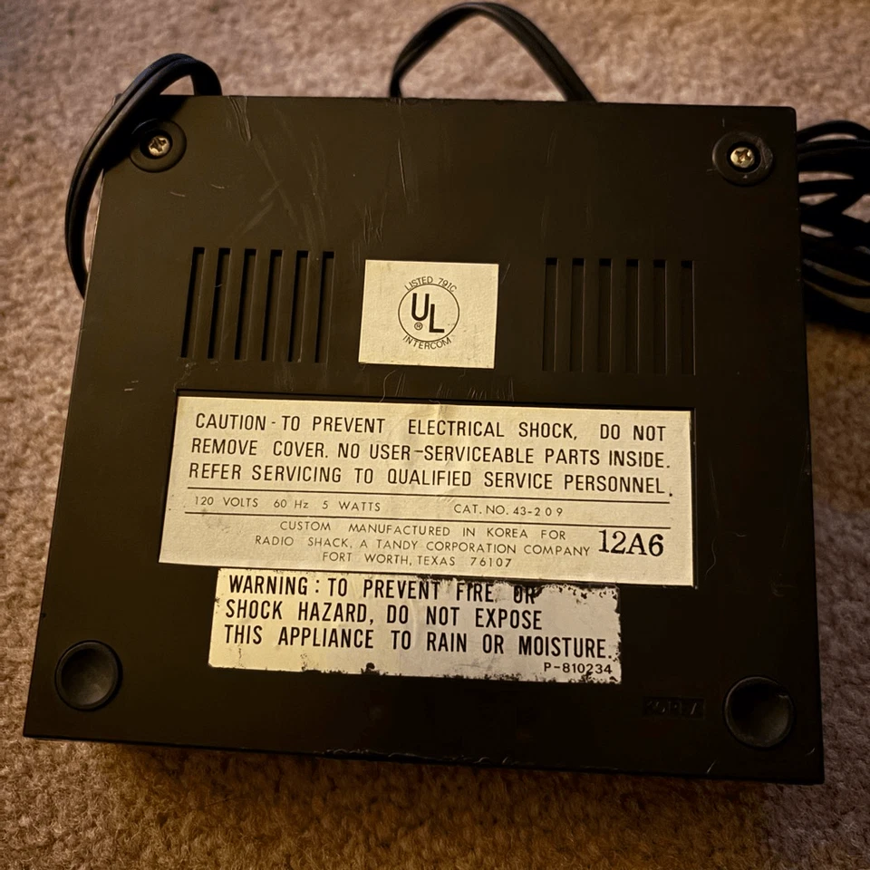 Realistic Plug n Talk FM Wireless Intercom Model 43-209 - Image 4 of 4