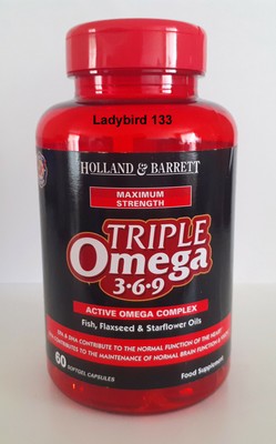 Holland \u0026 Barrett Triple Omega Active Omega Multivitamin Heart Health  5017174101513 | eBay
