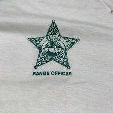 Pinellas range officer T-shirt Ringer Tee USA Made Single Stitch Men’s XL