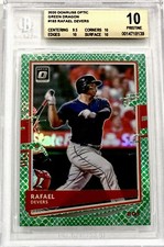2020 Donruss Optic #163 Rafael Devers GREEN DRAGON PRIZM /84 BGS 10 PRISTINE