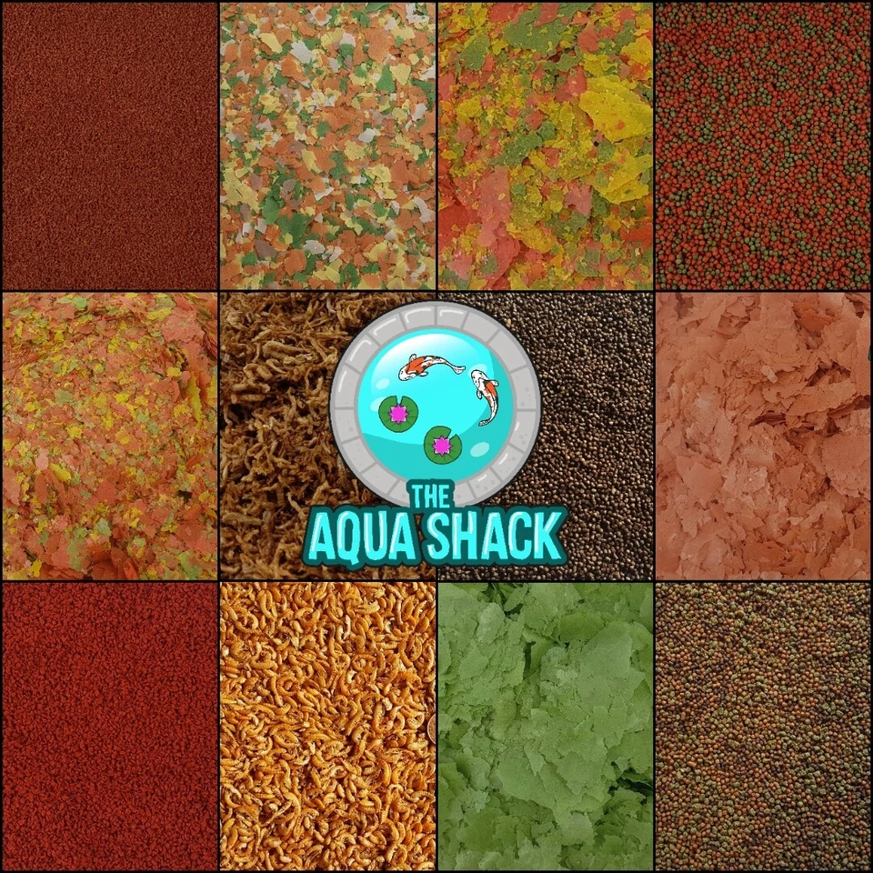 Goldfish & Coldwater Fish Foods - Flakes Pellets Granules Freeze Dried Fancy Koi