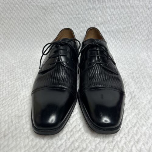 Florsheim Men's Belfast Cap Toe Oxford Leather Shoes 14228-001 Black 10 M - Picture 3 of 9