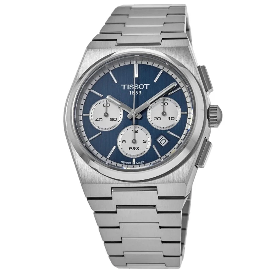New Tissot PRX Automatic Chronograph Blue Dial Men's Watch T137.427.11.041.00