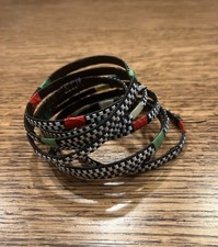 African- Handmade Tuareg Woven Bracelets- Set of 10- New- Mali d