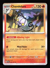 Chandelure 038/167 Holofoil Carta Pokemon Mascherata Crepuscolare -B9