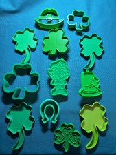 12 Vintage Assorted St. Patrick's Day Cookie Cutters