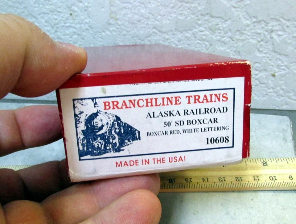 HO vintage Alaska Railroad model train boxcar 10608 NEW Branchline Trains w/ box - Image 2 of 4