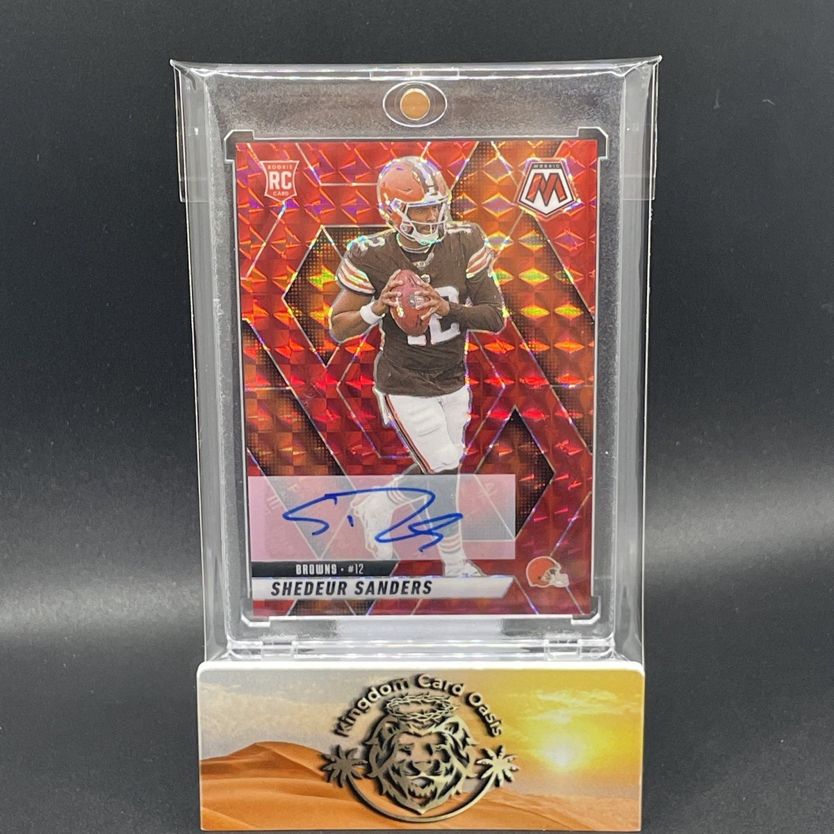 💥Shedeur Sanders 2025 Panini Mosaic #302 Mosaic Red Rookie Auto