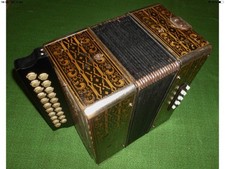 Accordion HOHNER Anker MARCA REGT RD, Vienna 21/8 II, Tone C/F, 1930s Harmonica