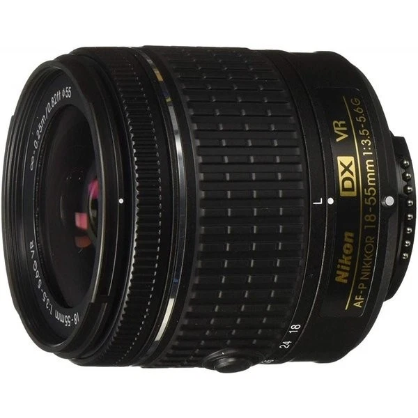 Objectif zoom Nikon AF-P DX NIKKOR 18-55 mm F3,5-5,6 G VR pour format Nikon DX - Photo 1/1