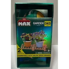 ZURU MAX Bricks GARDEN Potted Flowers Collection 2 Pack Sunflower & gypsophila