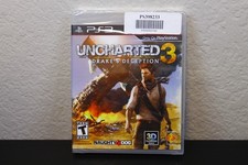 PS3 Uncharted 3 Game Factory Sealed Black Label Y-Folds