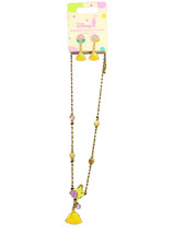 Disney Parks Collection Belle Necklace Earrings-New